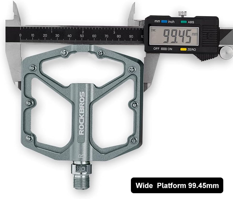 ROCKBROS Bike Pedals Lightweight Aluminum Platform 9/16'' Sealed Bearing - Image 33