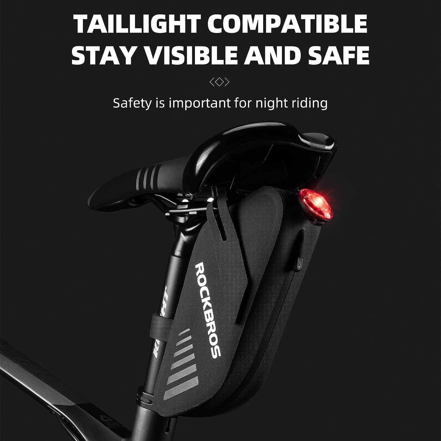 ROCKBROS Bike Saddle Bag Waterproof 0.6L Mini - Image 5