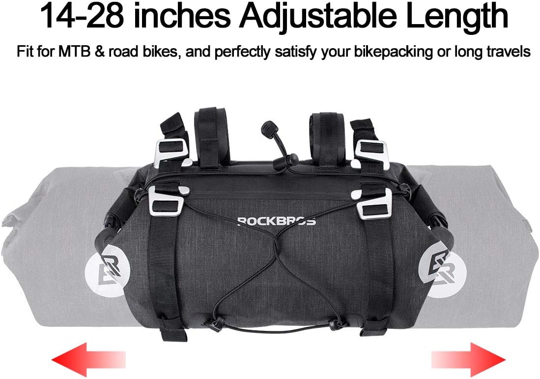ROCKBROS Bikepacking Bike Handlebar Bag Waterproof 7L-14L - Image 3