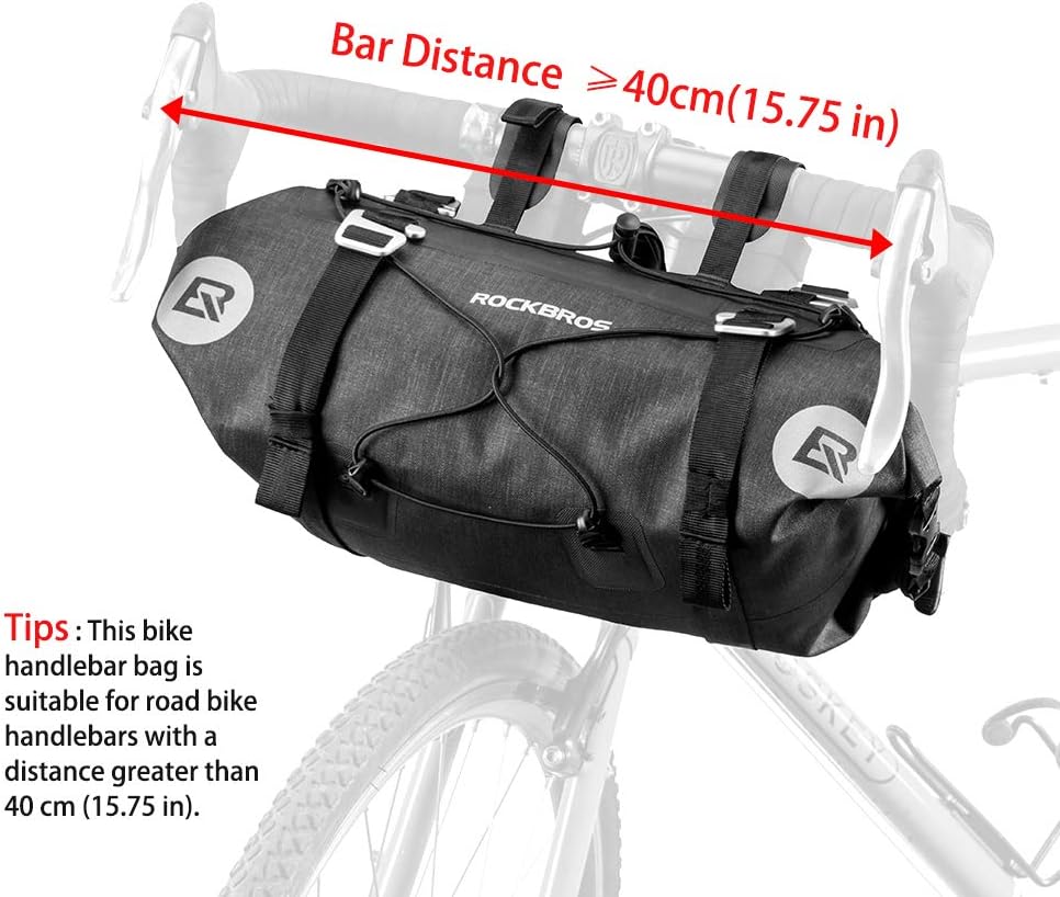 ROCKBROS Bikepacking Bike Handlebar Bag Waterproof 7L-14L - Image 4