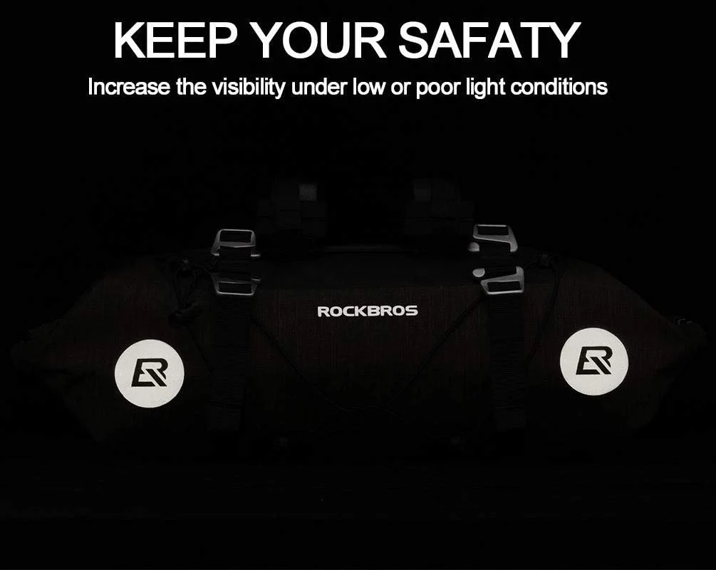 ROCKBROS Bikepacking Bike Handlebar Bag Waterproof 7L-14L - Image 7