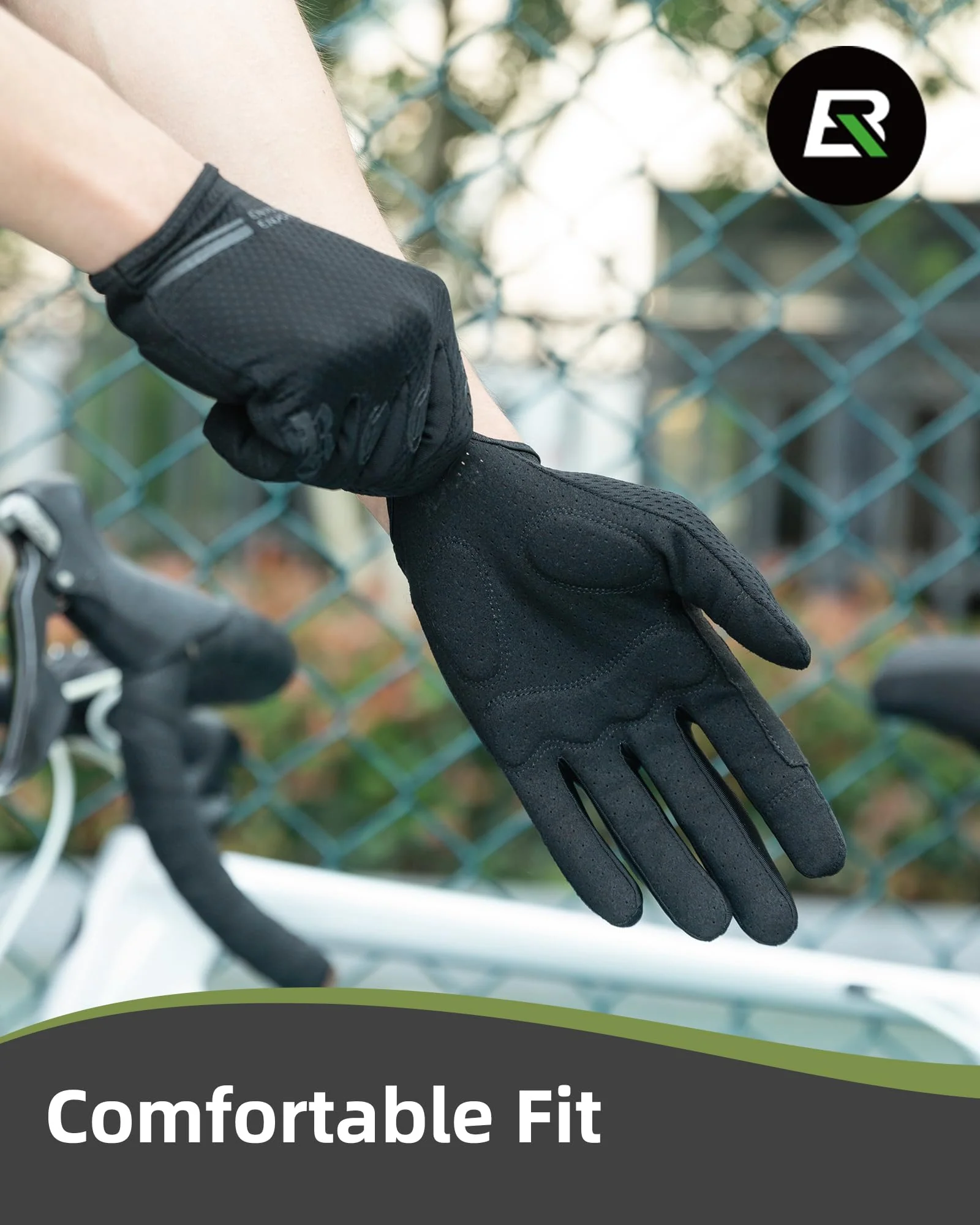 ROCKBROS Breathable Cycling Gloves for Men - Touchscreen MTB Gloves - Image 14