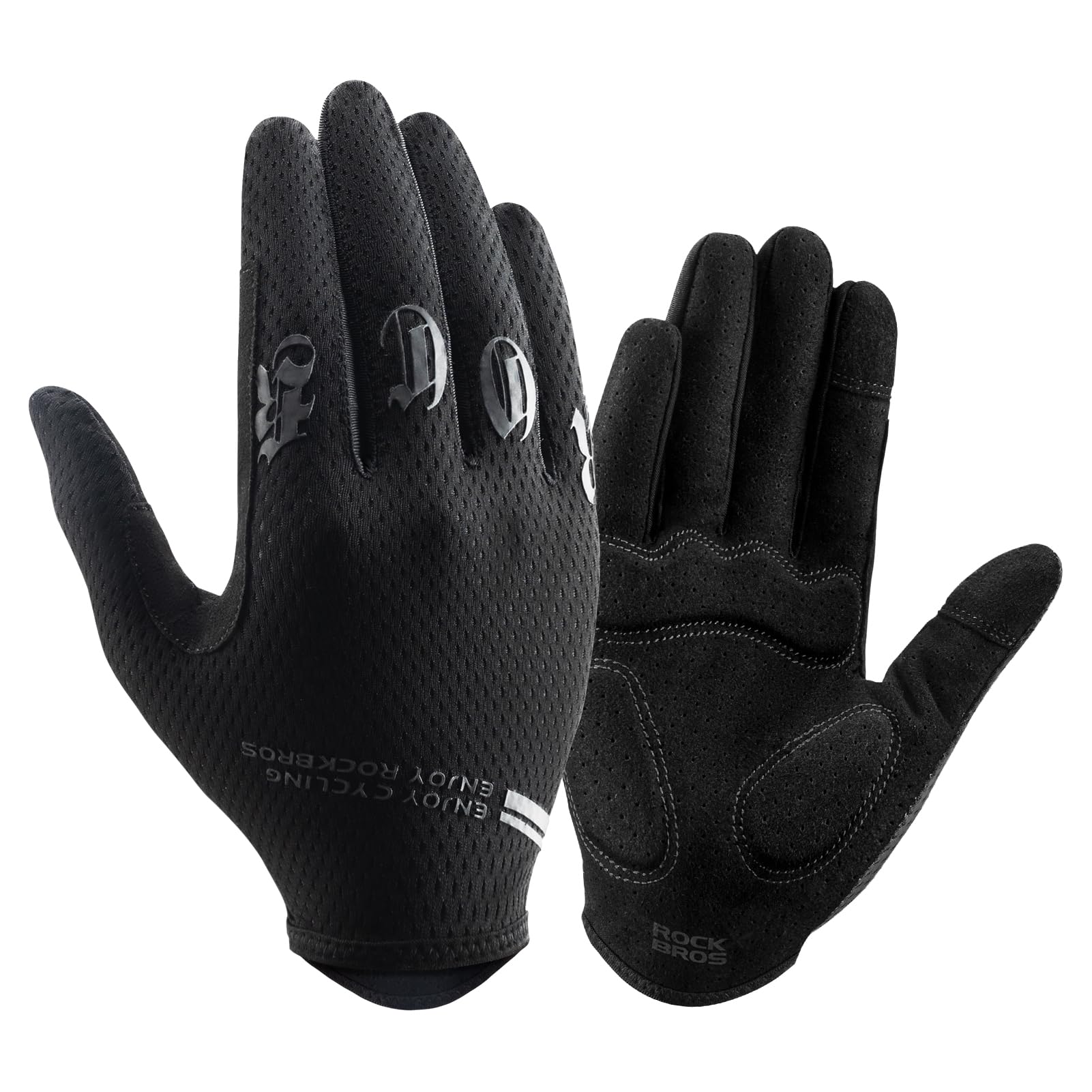 ROCKBROS Breathable Cycling Gloves for Men - Touchscreen MTB Gloves - Image 8