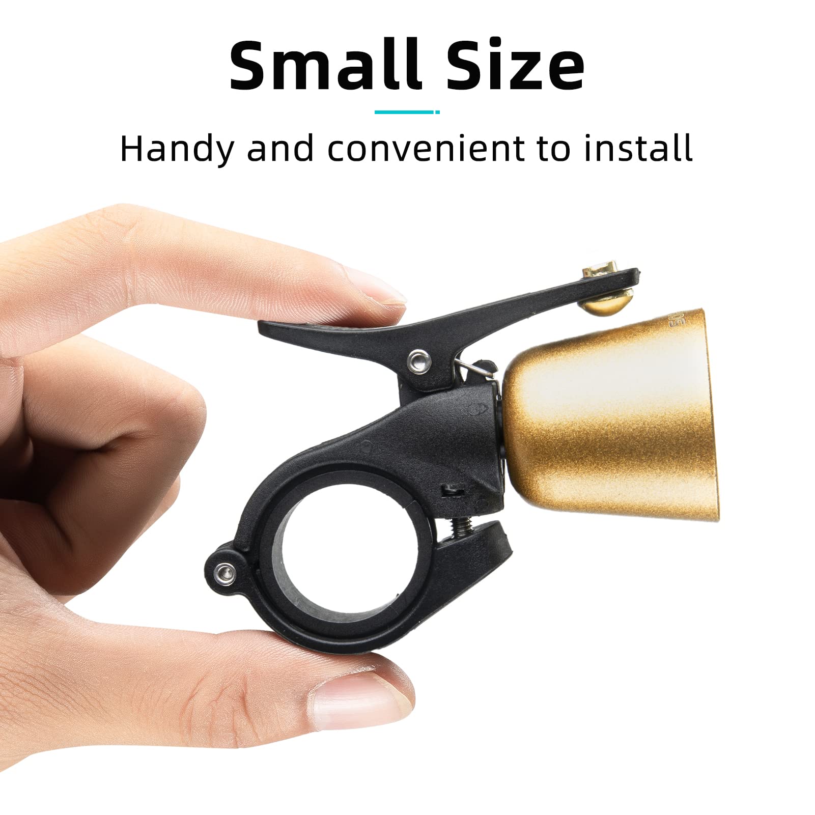 ROCKBROS Classic Brass Bike Bell Loud Easy Install Fits Most Handlebars - Image 23