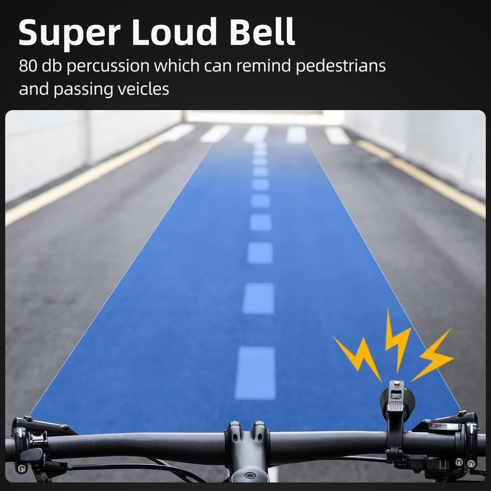 ROCKBROS Classic Brass Bike Bell Loud Easy Install Fits Most Handlebars - Image 5