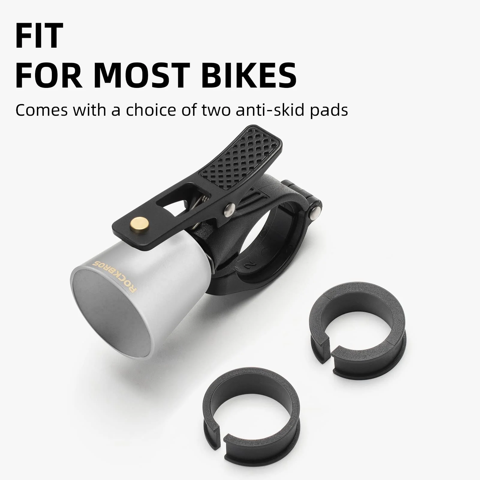 ROCKBROS Classic Brass Bike Bell Loud Easy Install Fits Most Handlebars - Image 6