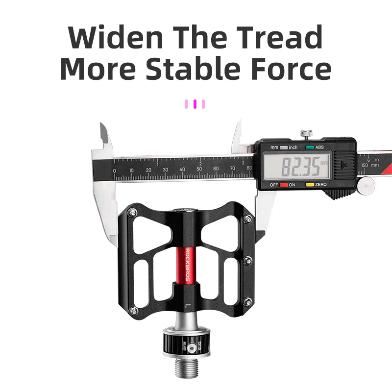 ROCKBROS CNC Aluminum Folding Bike Pedals, Quick Release, 9/16" Thread, Ultralight - Image 5