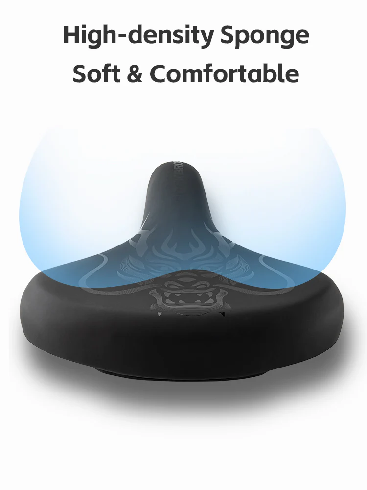 ROCKBROS Comfort Shock Absorption Bike Saddle Soft Wide Seat for Men Women - Image 11