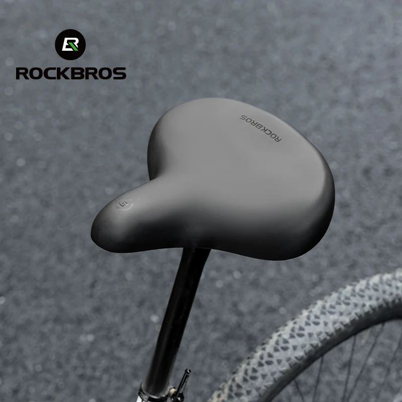 ROCKBROS Comfort Shock Absorption Bike Saddle Soft Wide Seat for Men Women - Image 5