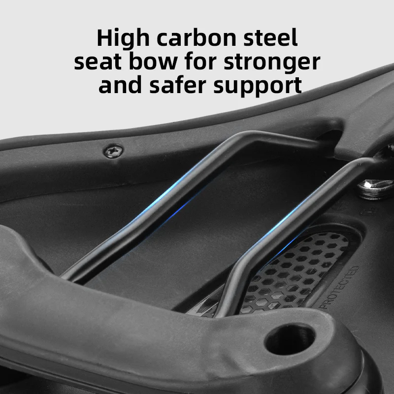 ROCKBROS Comfort Shock Absorption Bike Saddle Soft Wide Seat for Men Women - Image 7