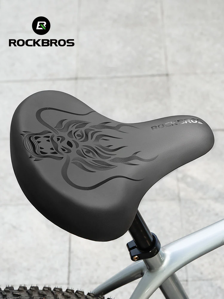 ROCKBROS Comfort Shock Absorption Bike Saddle Soft Wide Seat for Men Women - Image 8