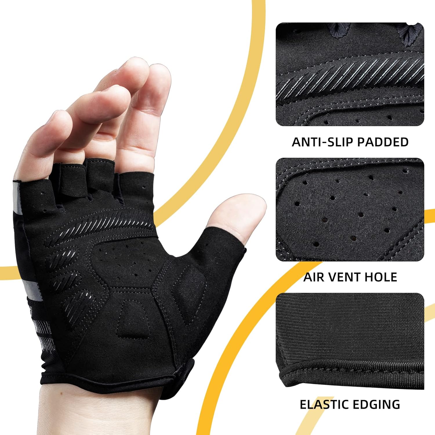 ROCKBROS Cycling Gloves Shock Absorbing Breathable - Image 11