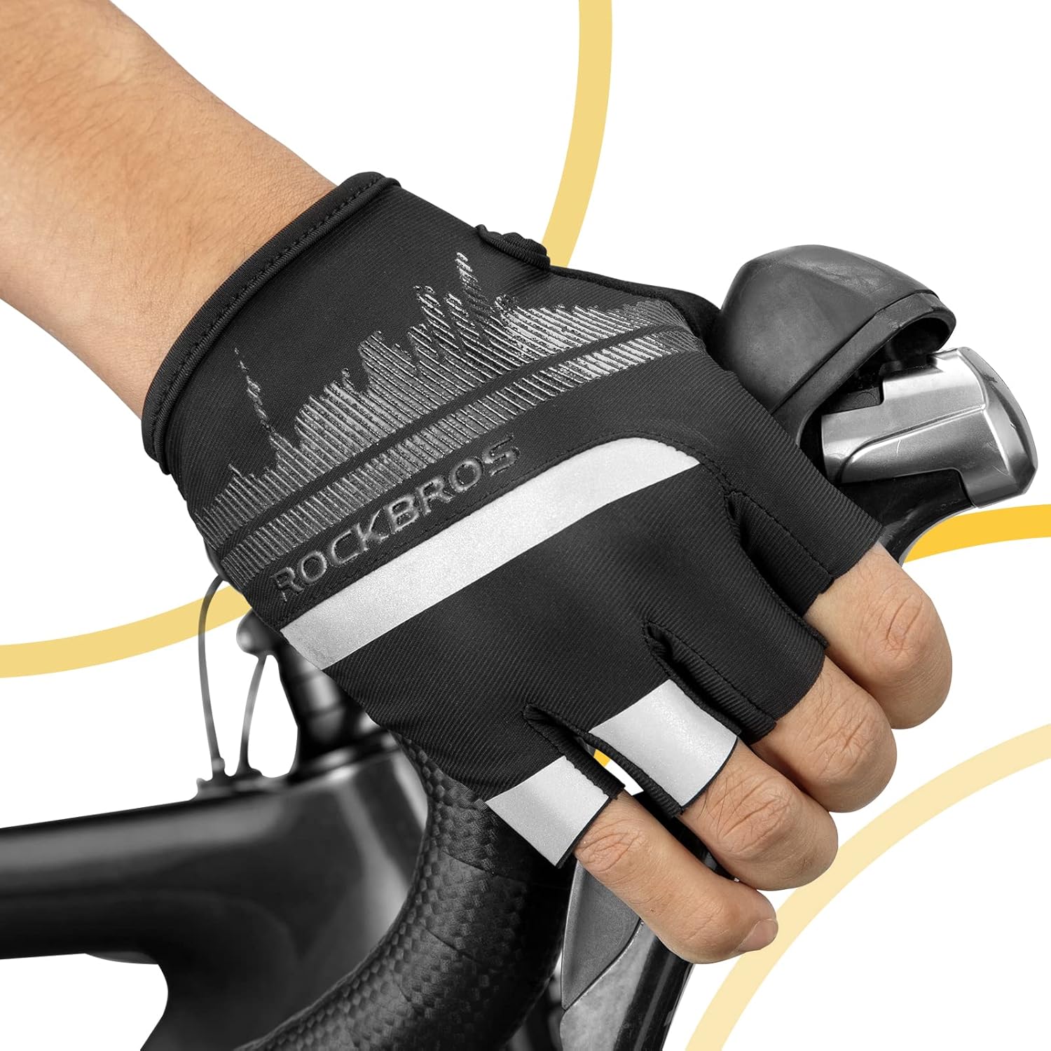ROCKBROS Cycling Gloves Shock Absorbing Breathable - Image 13