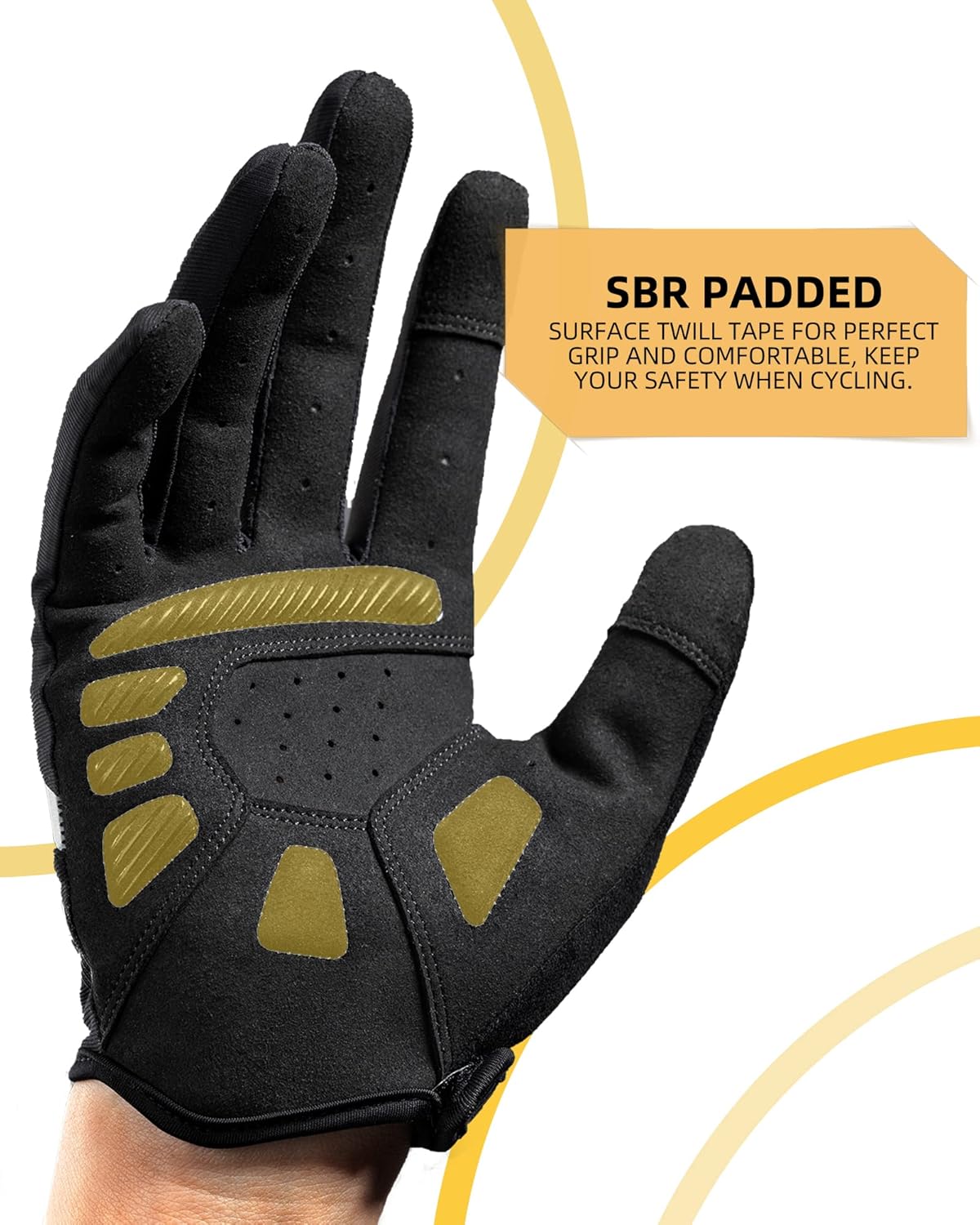 ROCKBROS Cycling Gloves Shock Absorbing Breathable - Image 3