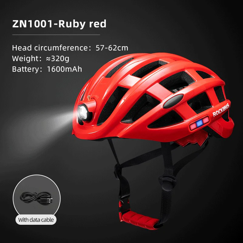 ROCKBROS Cycling Light Helmet 3Modes Bike Ultralight Helmet Electric USB - Image 10