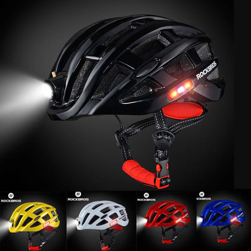 ROCKBROS Cycling Light Helmet 3Modes Bike Ultralight Helmet Electric USB - Image 11