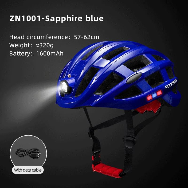 ROCKBROS Cycling Light Helmet 3Modes Bike Ultralight Helmet Electric USB - Image 6