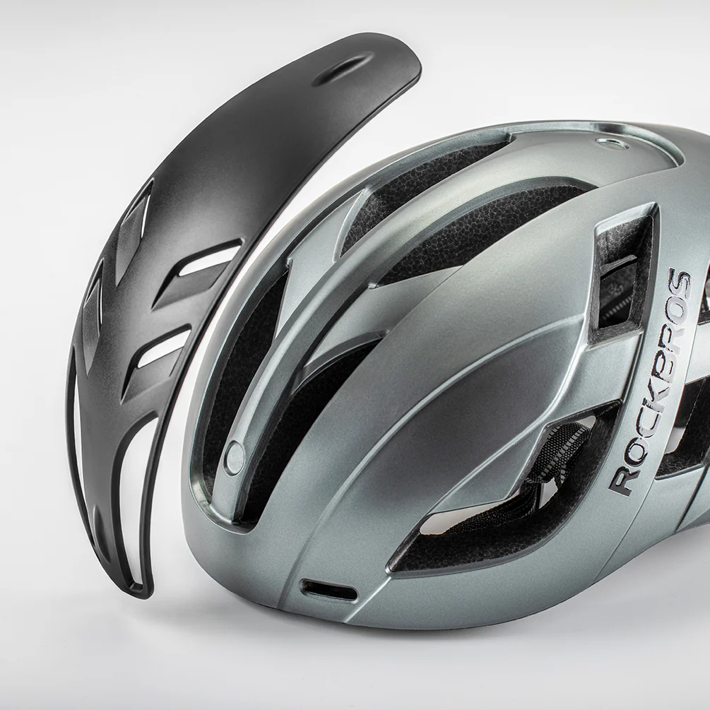 ROCKBROS Cycling MTB Road Bike Helmet Integrally Magnetic Cover Bicycle Helmet - Image 12