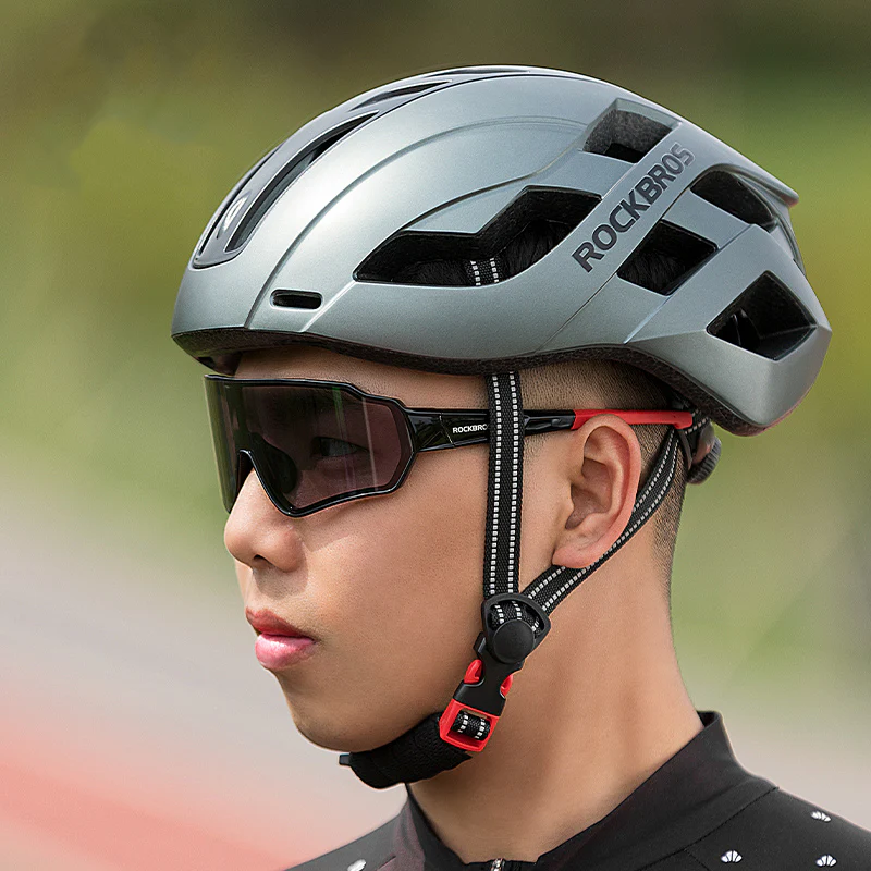 ROCKBROS Cycling MTB Road Bike Helmet Integrally Magnetic Cover Bicycle Helmet - Image 15