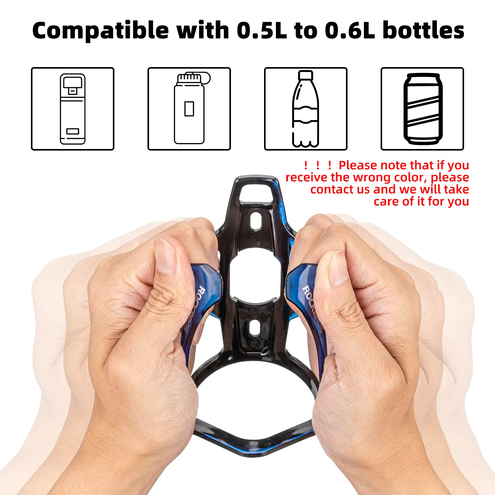 ROCKBROS FK-338 Bike Water Bottle Holder with Screws Tool - Image 19