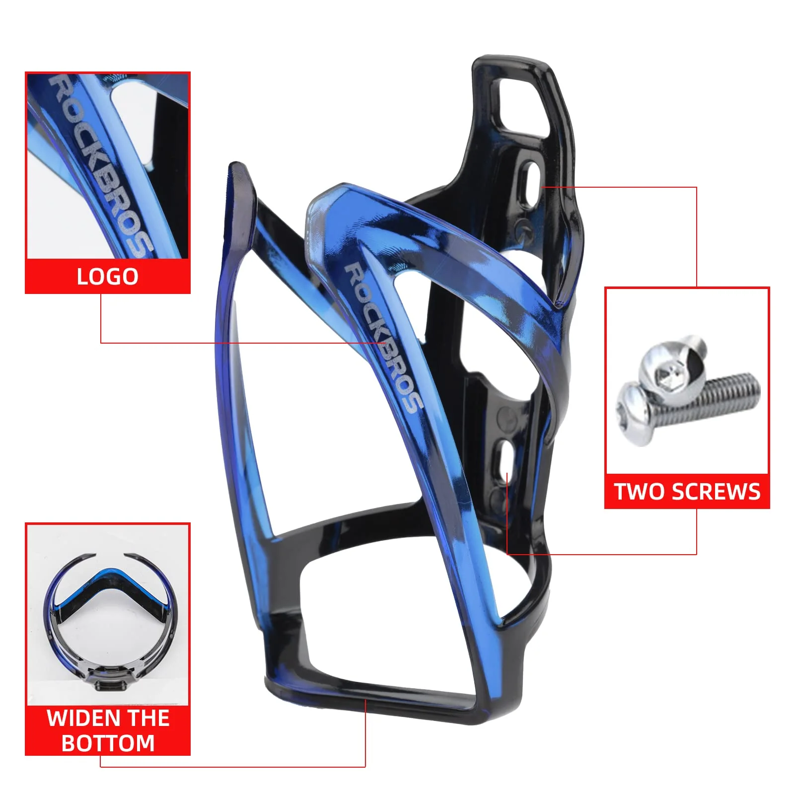 ROCKBROS FK-338 Bike Water Bottle Holder with Screws Tool - Image 21