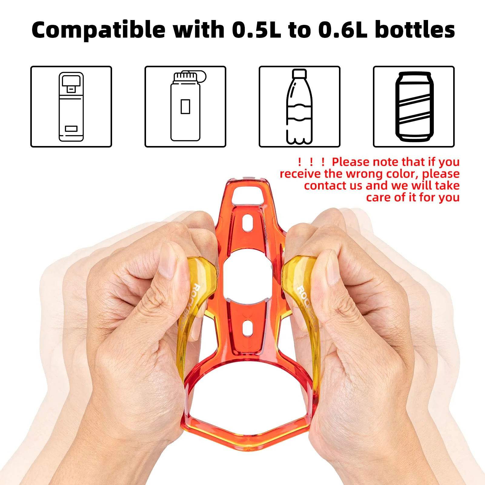 ROCKBROS FK-338 Bike Water Bottle Holder with Screws Tool - Image 25