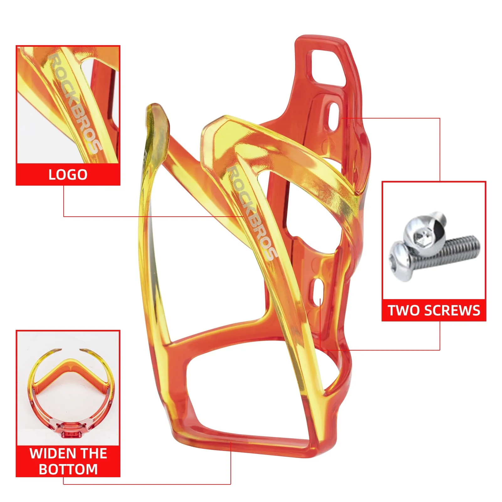 ROCKBROS FK-338 Bike Water Bottle Holder with Screws Tool - Image 27