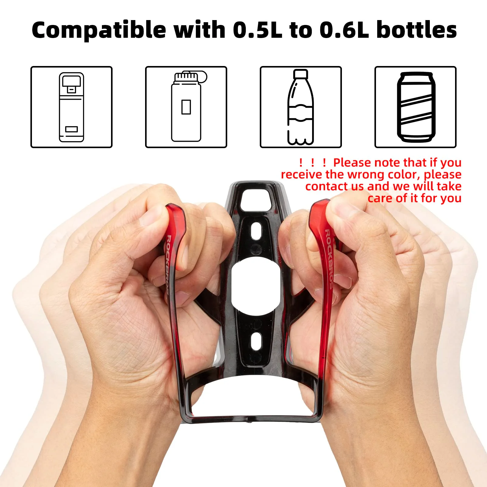 ROCKBROS FK-338 Bike Water Bottle Holder with Screws Tool - Image 8