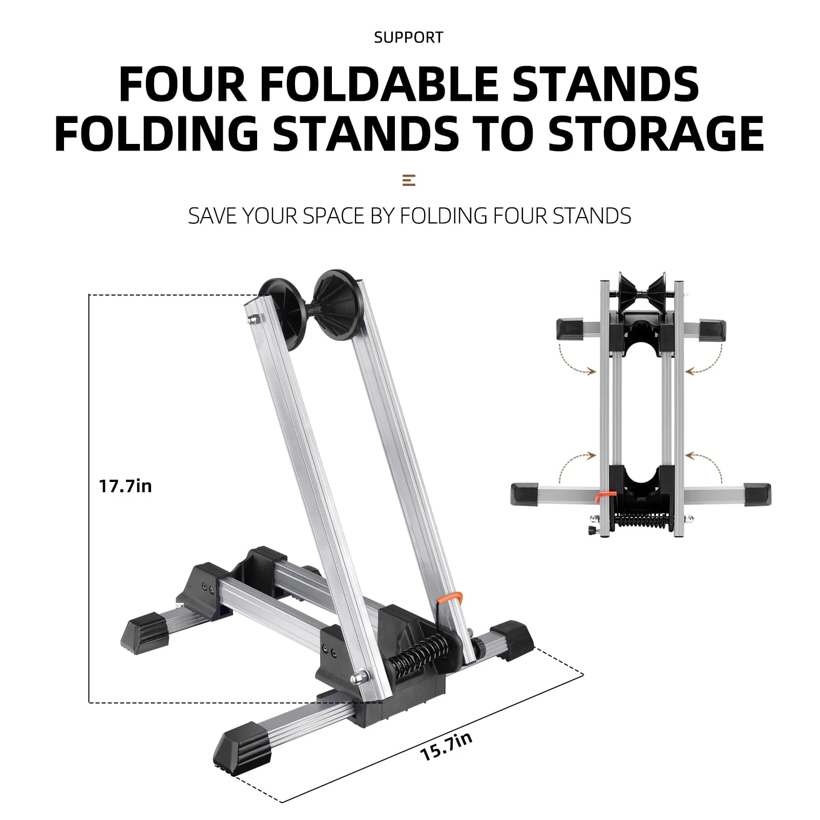 ROCKBROS Foldable Alloy Bike Stand for 20"-29" Wheels - Image 10
