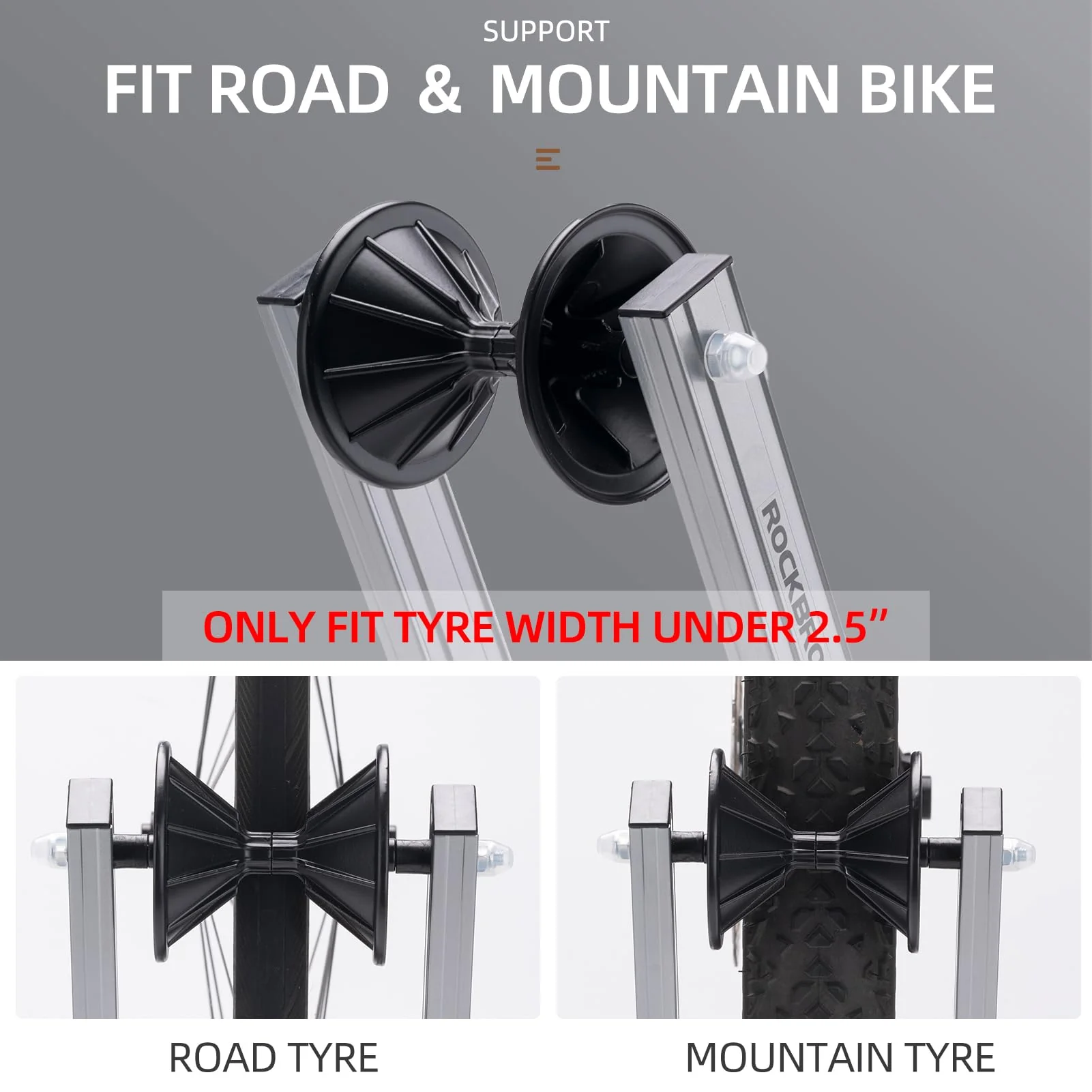 ROCKBROS Foldable Alloy Bike Stand for 20"-29" Wheels - Image 13