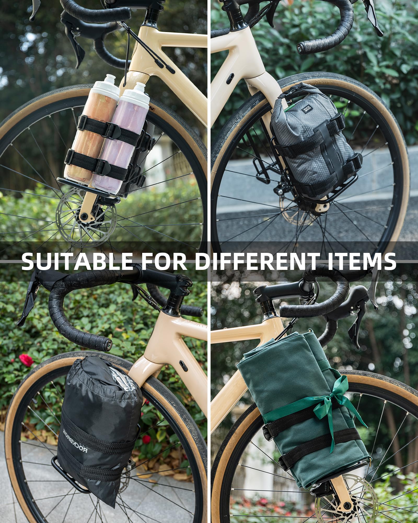 ROCKBROS Front Bike Rack Aluminum Alloy Luggage Touring Carrier Racks 6.6lbs - Image 12