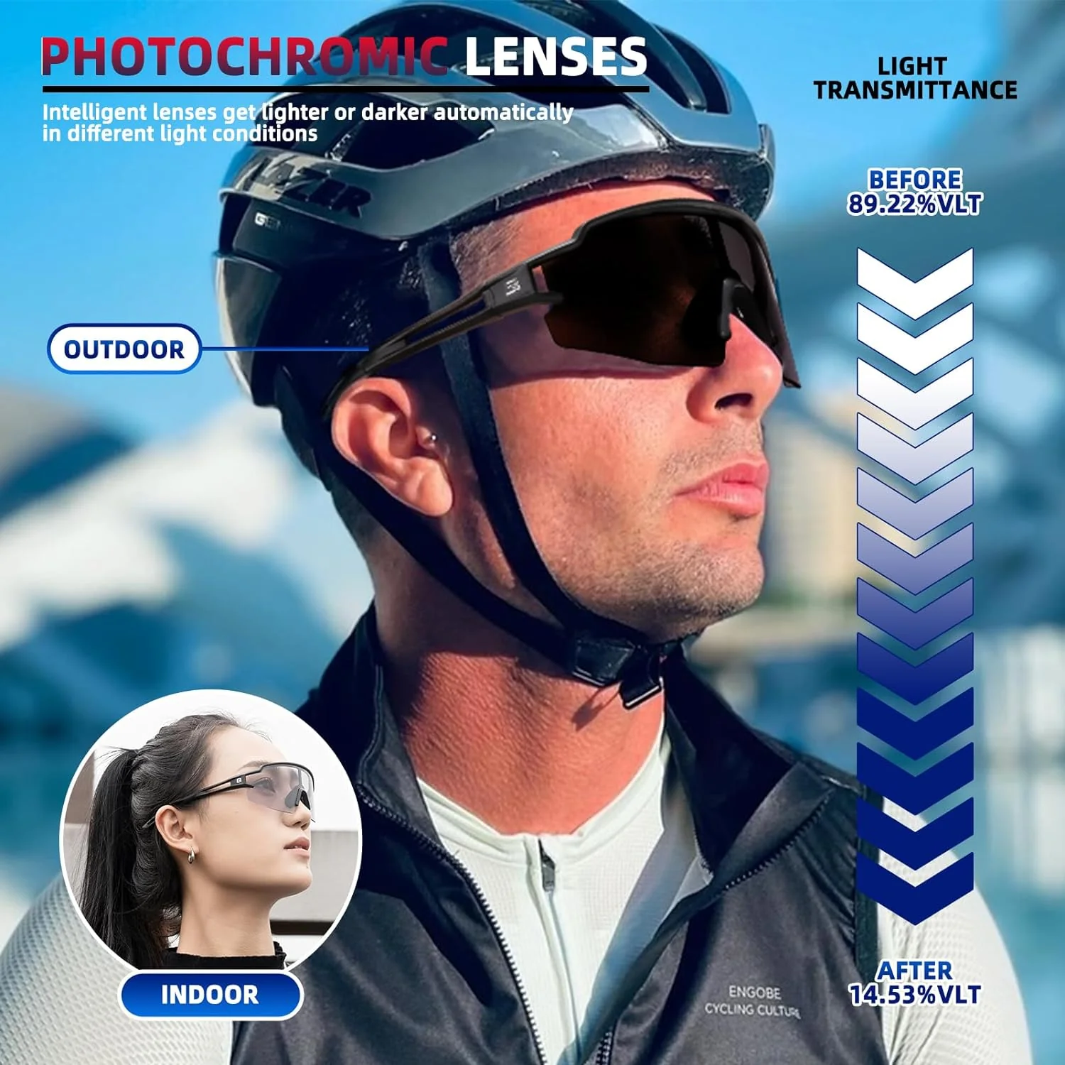 Half Frame Photochromic Sunglasses - Image 14
