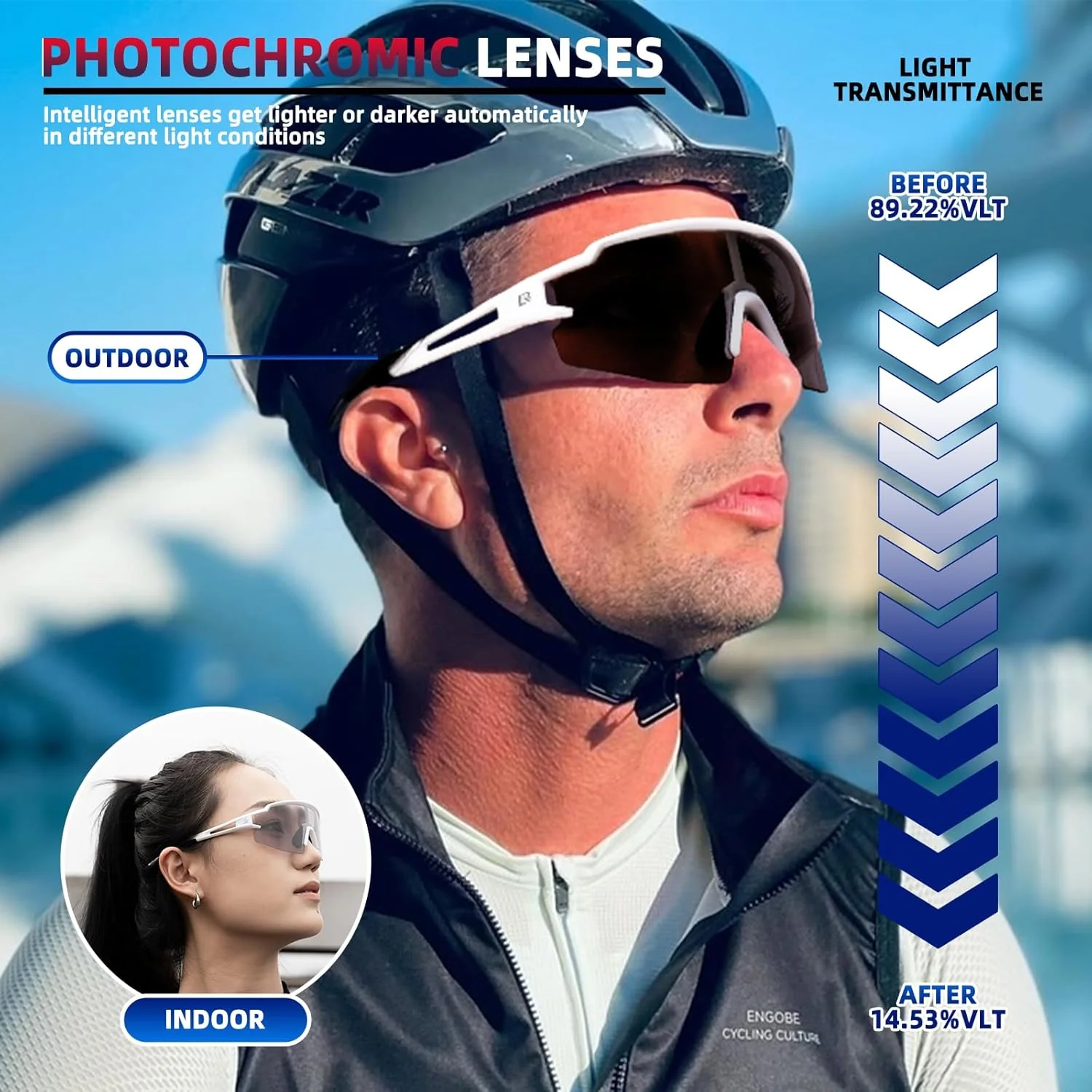 Half Frame Photochromic Sunglasses - Image 26