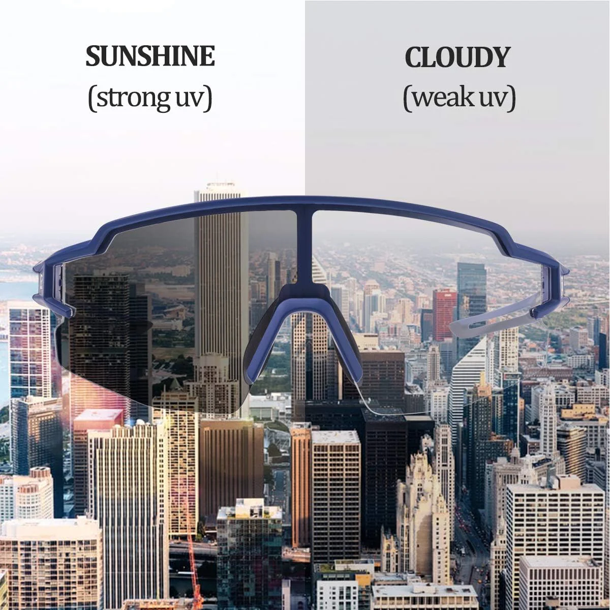 Half Frame Photochromic Sunglasses - Image 35