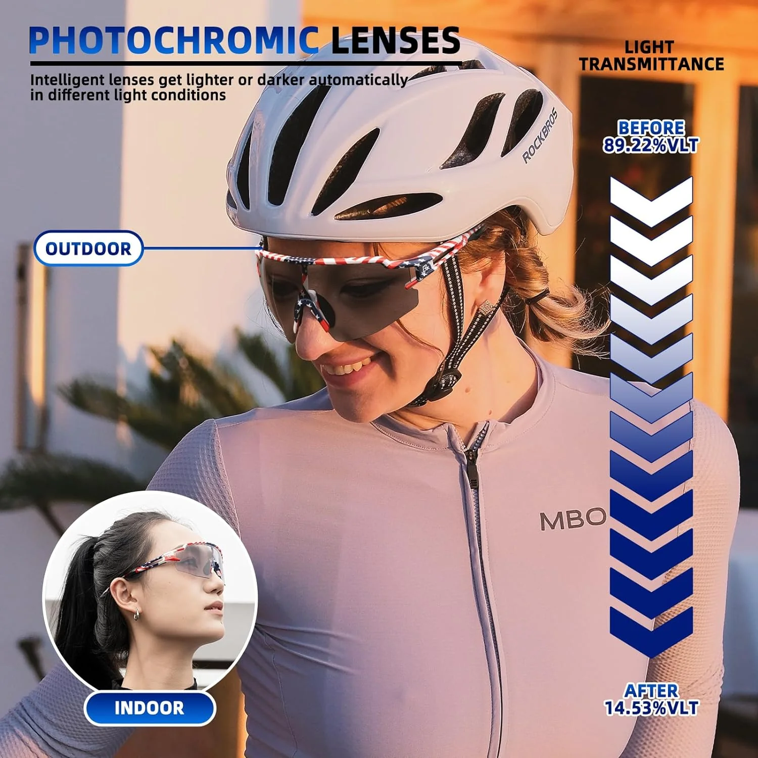 Half Frame Photochromic Sunglasses - Image 38