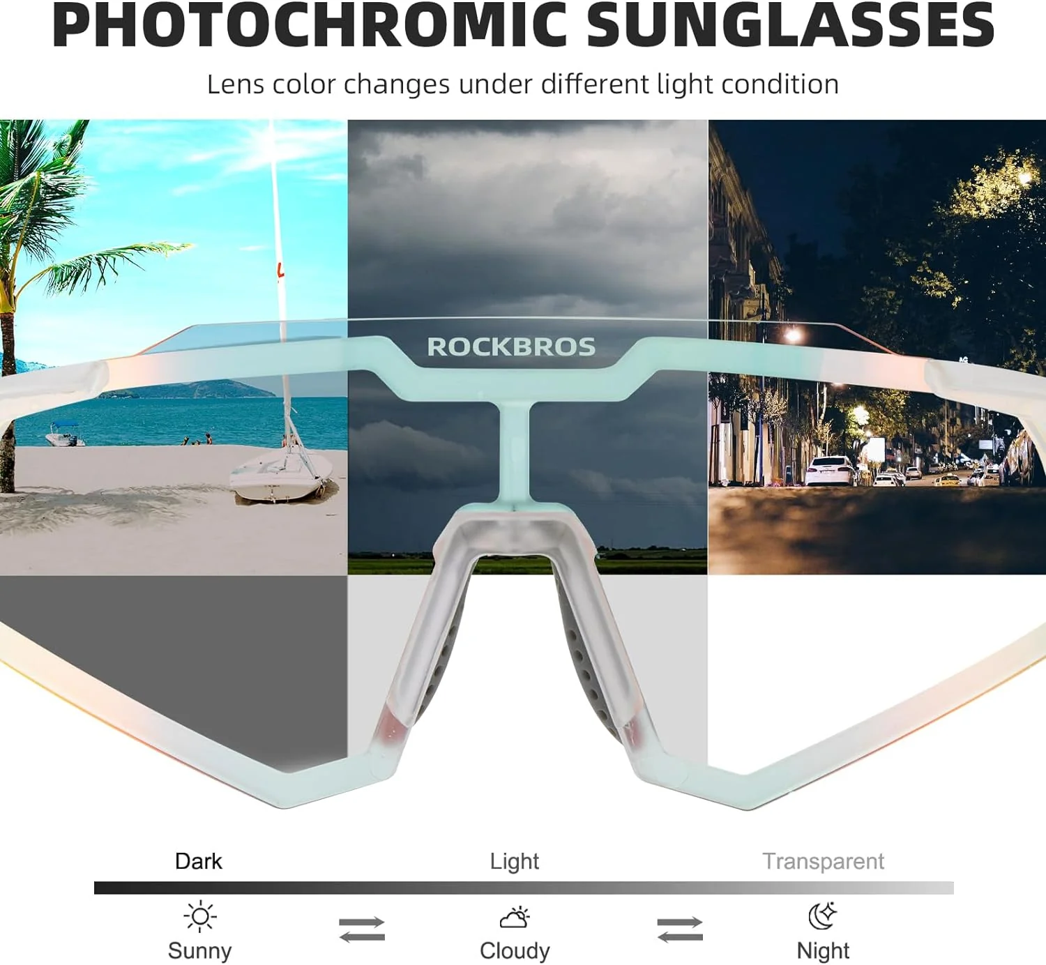 Half Frame Photochromic Sunglasses - Image 51