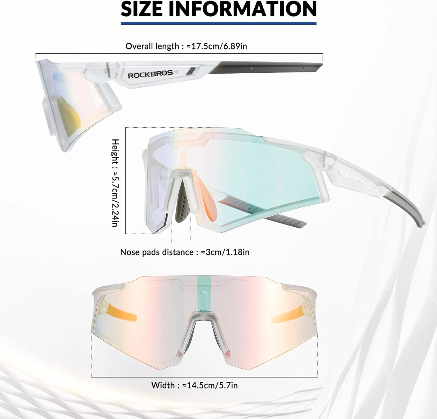 Half Frame Photochromic Sunglasses - Image 53