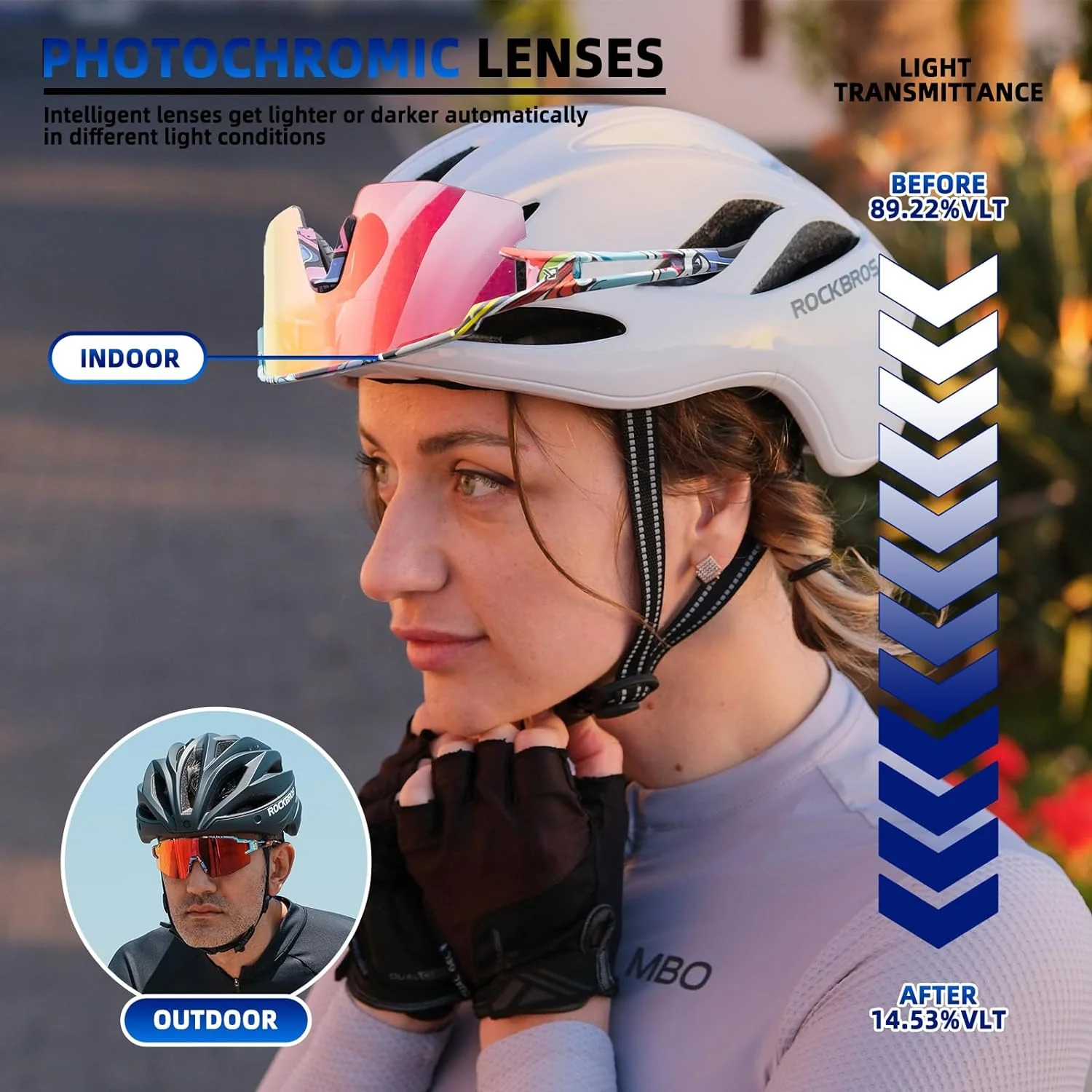 Half Frame Photochromic Sunglasses - Image 56