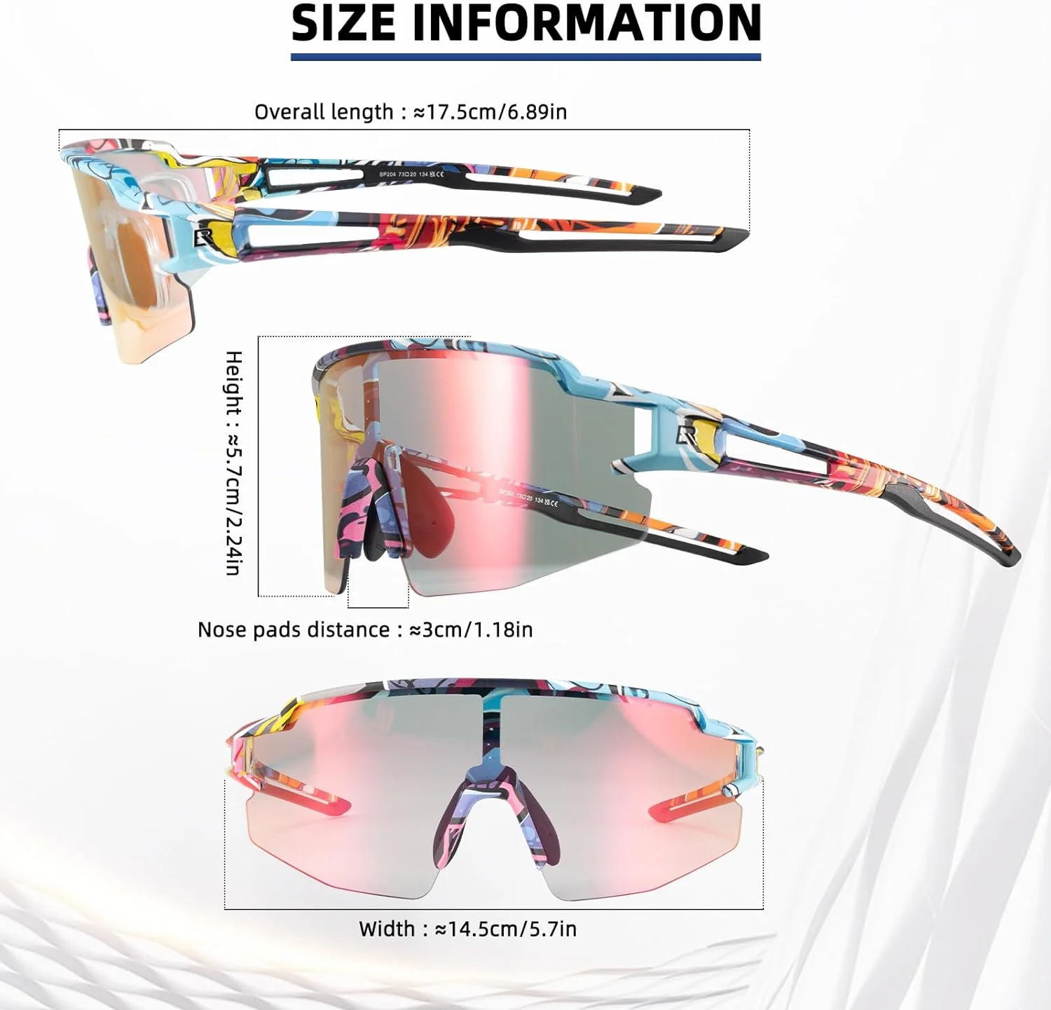 Half Frame Photochromic Sunglasses - Image 57