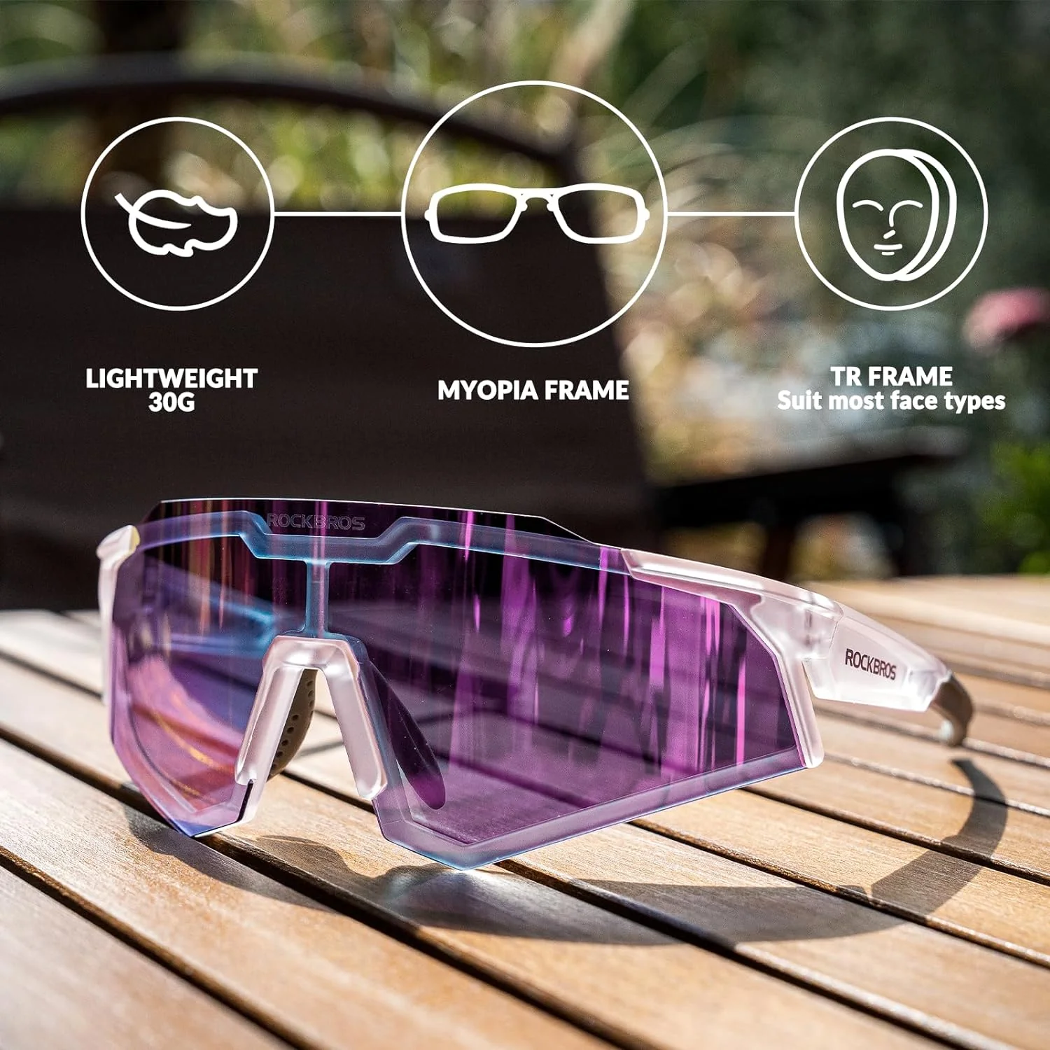 Half Frame Photochromic Sunglasses - Image 71