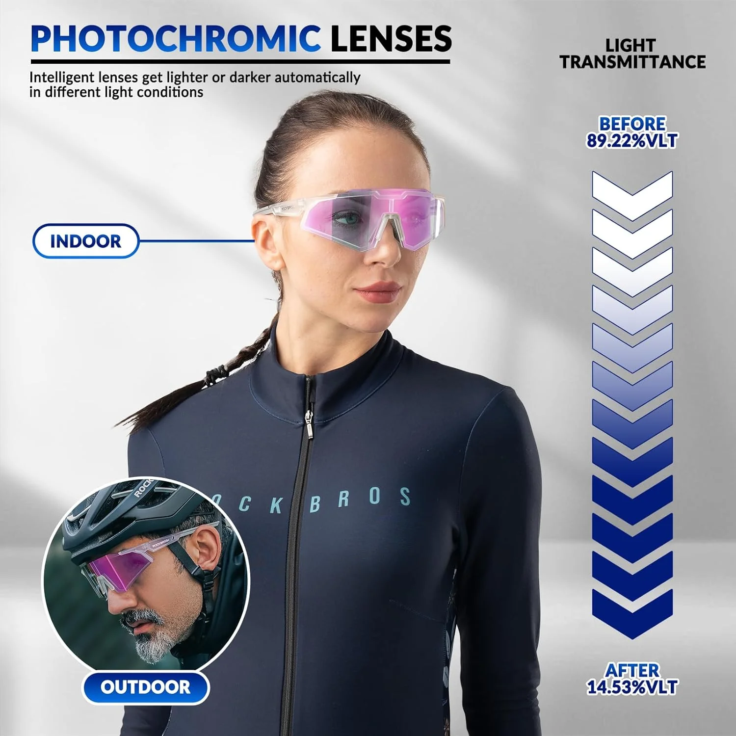 Half Frame Photochromic Sunglasses - Image 72