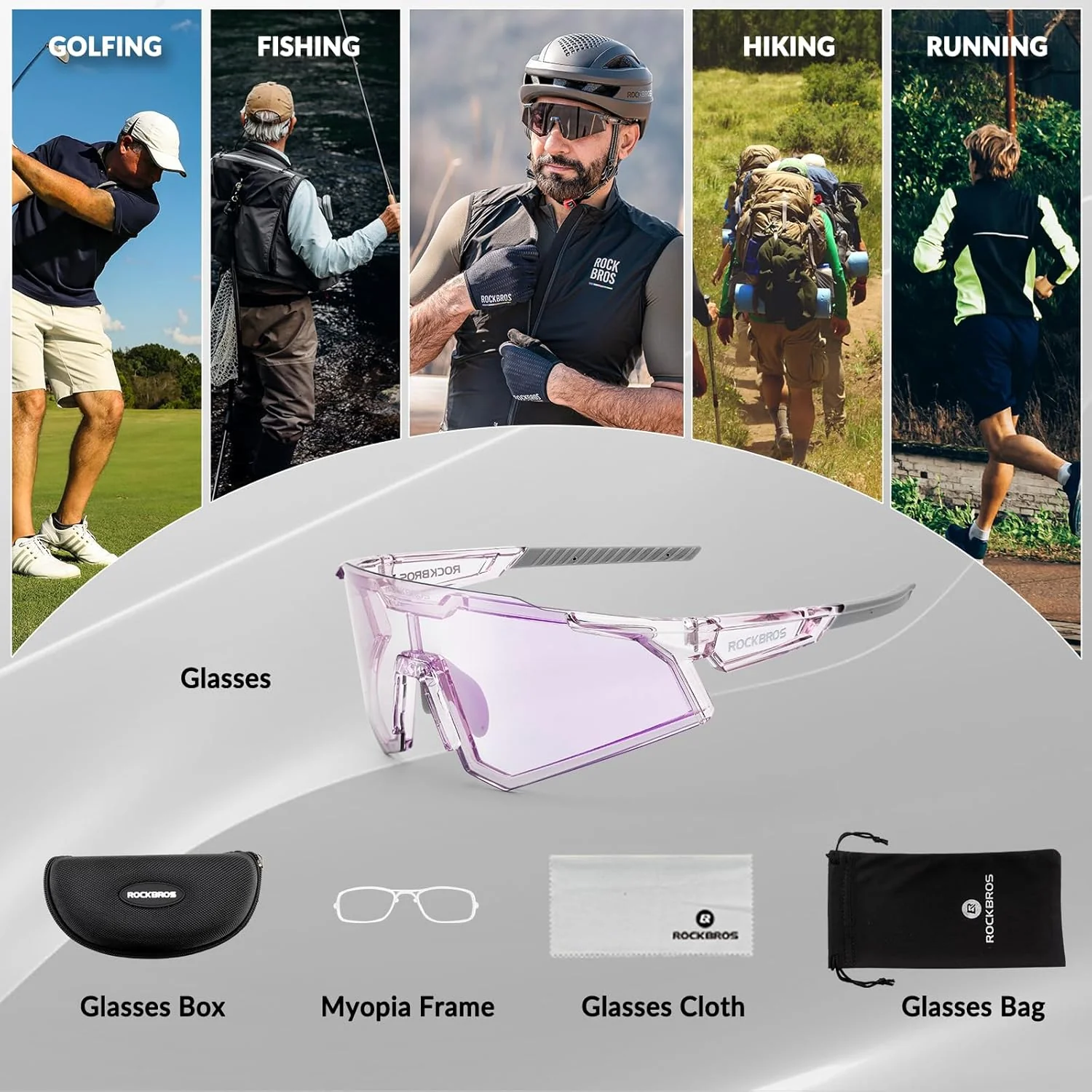 Half Frame Photochromic Sunglasses - Image 74