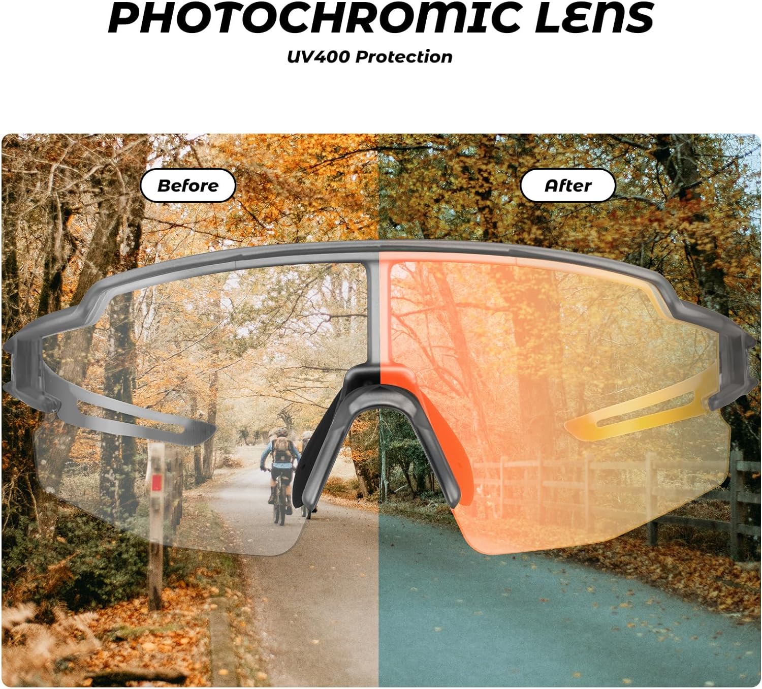 Half Frame Photochromic Sunglasses - Image 76