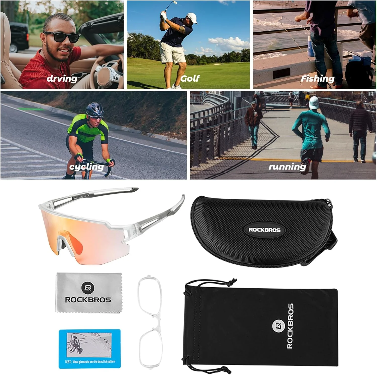 Half Frame Photochromic Sunglasses - Image 79