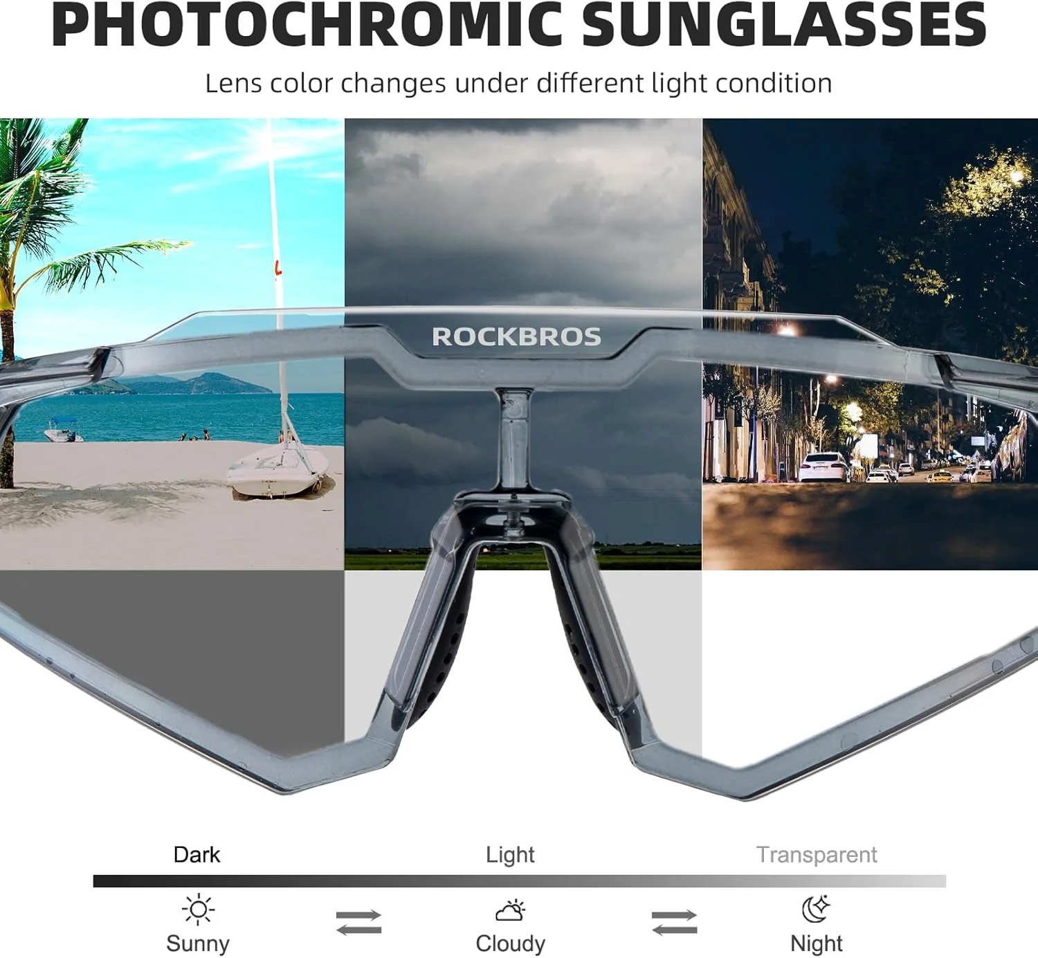 Half Frame Photochromic Sunglasses - Image 82