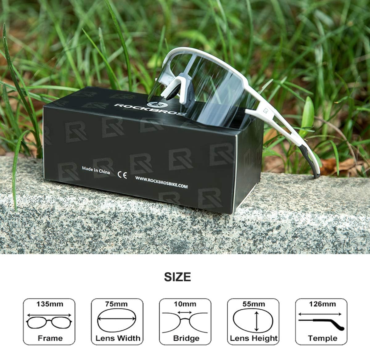 Half Frame Photochromic Sunglasses - Image 91