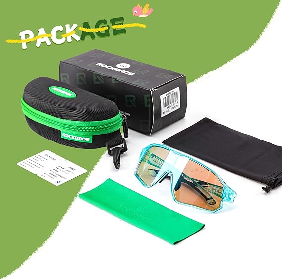 ROCKBROS Kids Photochromic Sports Sunglasses For Kids Ages 8 to 14 - Image 18