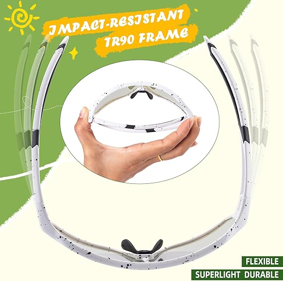 ROCKBROS Kids Photochromic Sports Sunglasses For Kids Ages 8 to 14 - Image 21