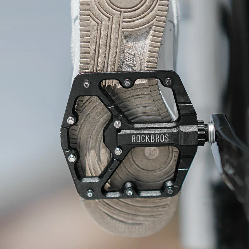 ROCKBROS Large Tread CNC Aluminum Pedals with Sealed Bearings-Road To Sky - Image 4