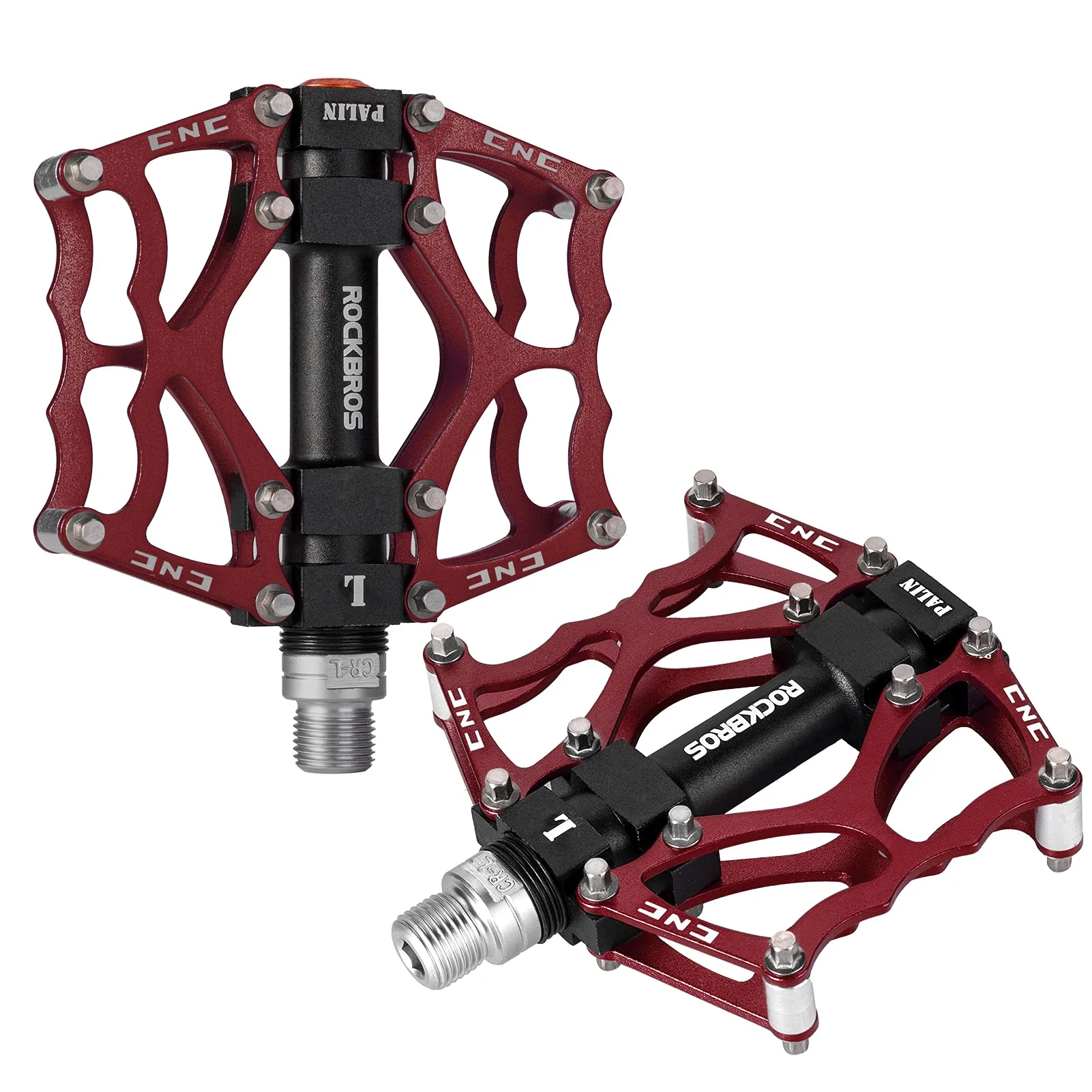 ROCKBROS Lightweight Aluminum Alloy Bike Pedals with Wide Platform Grip - Image 16